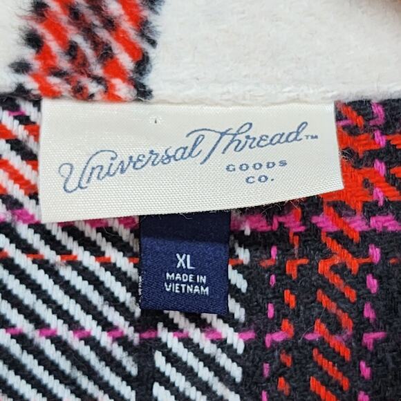 Universal Thread Shacket Women’s XL Oversized Flannel Shirt Jacket Heavyweight - Picture 10 of 14